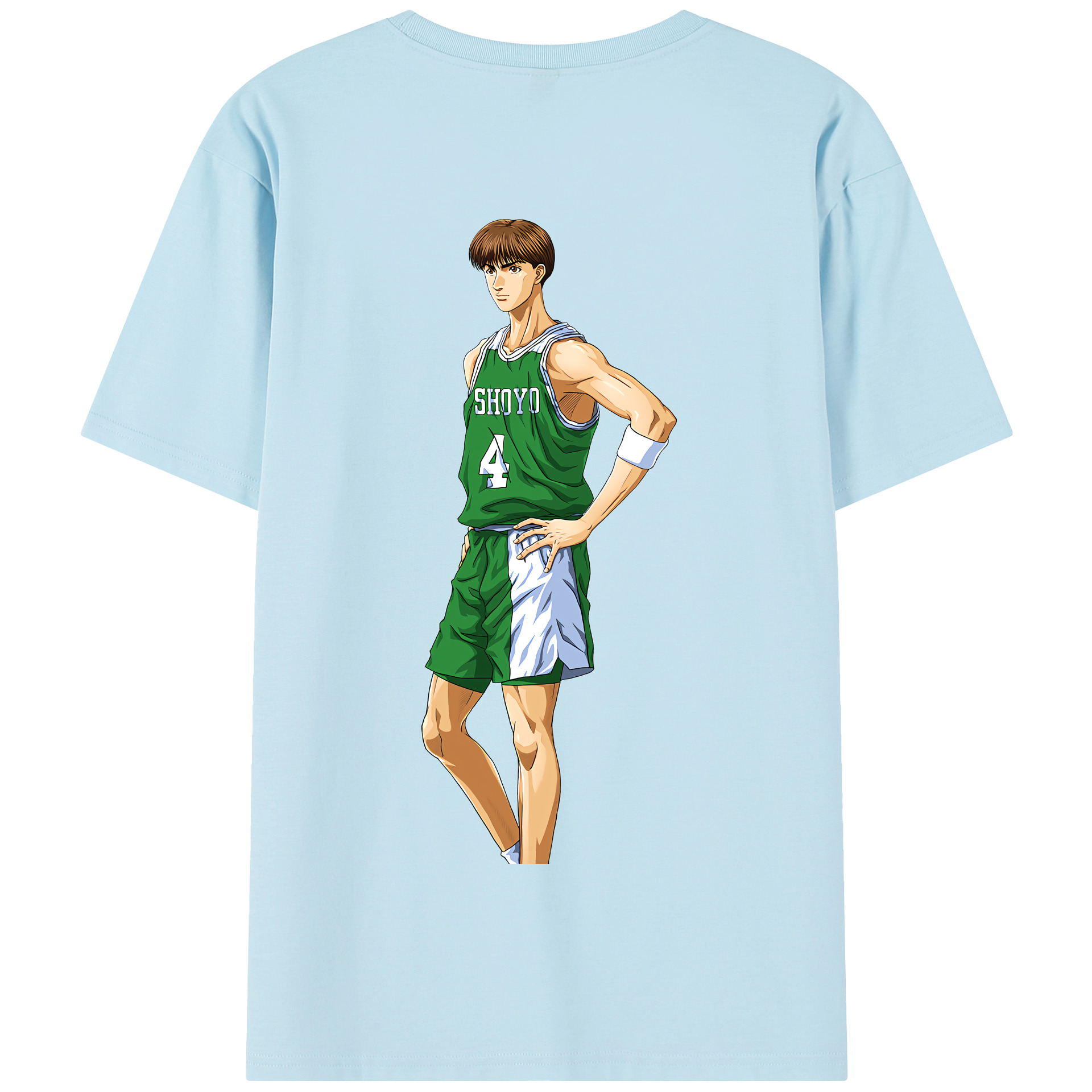 SLAM DUNK／スラムダンク 綿100％半袖Tシャツ（背面プリント）